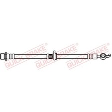 1x ORIGINAL® Quick Brake Bremsschlauch Vorne, Links für Toyota AYGO Citroën