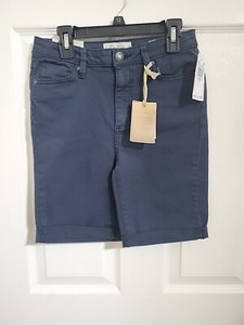 NWT JESSICA SIMPSON Cherish Bermuda Denim Shorts Girls Size 12  Navy
