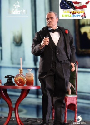 1/12 Godfather Vito Corleone TWO HEADs Marlon Brando SHARK TOYS