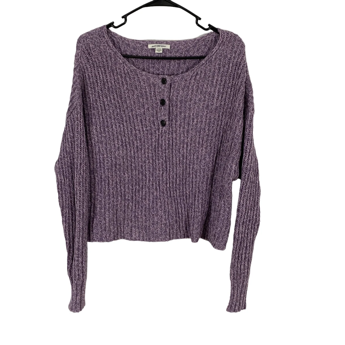American eagle top purple sweater