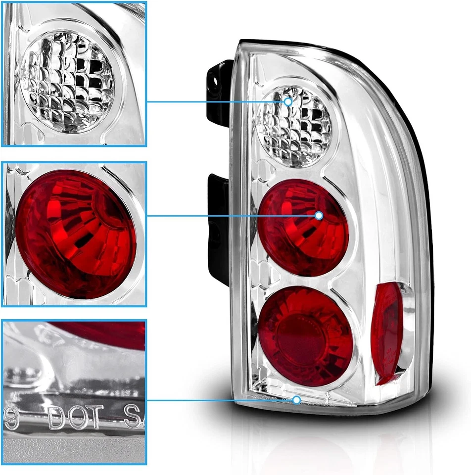 Par de luces traseras para conductor pasajero para Suzuki Grand Vitara 1999-2003 Grand Vitara Foto 3 de 4