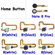 Fingerprint Home Button Flex Cable Repair Parts For Xiaomi Redmi Note 8 8T Pro