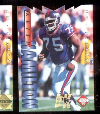1995 Collectors Edge KEITH HAMILTON Giants 22K Gold Die Cut Card 010/500