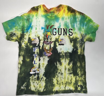   GUNS FTL Tie-Dye T-Shirt Size XL. Authentic, Original, Never Worn.