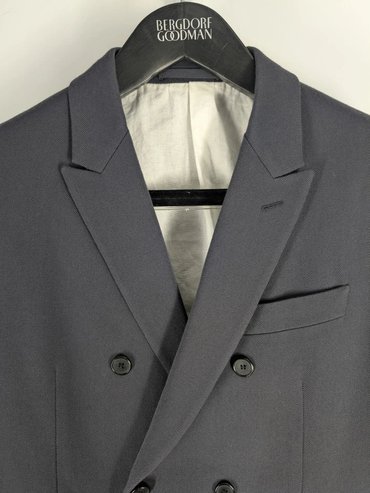Blazer Calvin Klein 205w39nyc Colección Raf Simons Doble Pecho Gris 50 Italia Foto 4 de 4