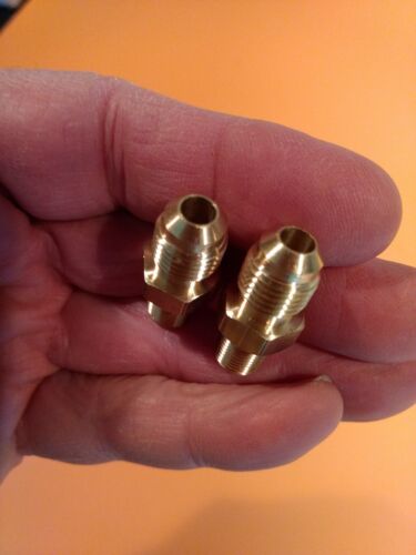 Mopar Automatic TorqueFlite Cooler Line FITTINGS A/B/C/E-Body Brass 340 440 Hemi - Picture 5 of 6