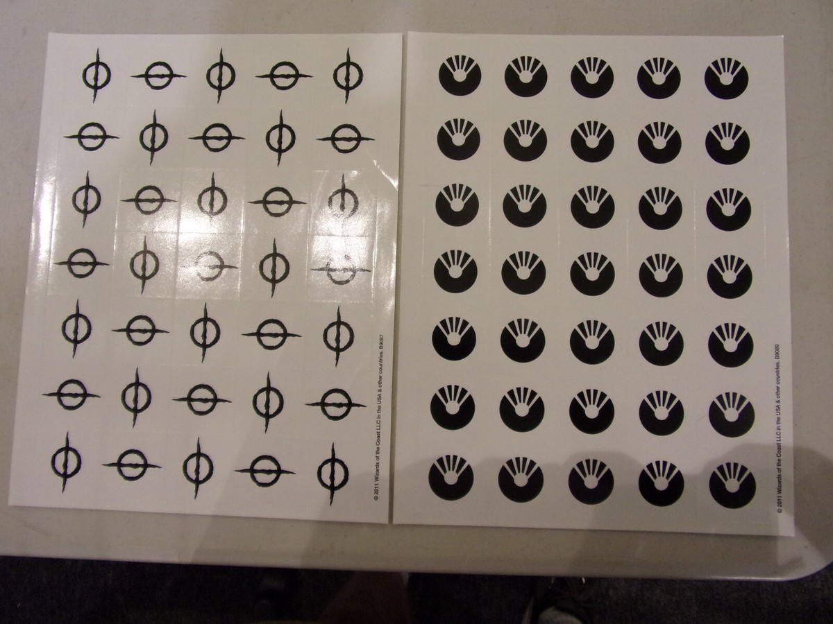 MTG Mirrodin / Phyrexian Promo Sticker Sheet lot | eBay