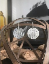 Handcrafted 925 Sterling Silver Earring Jewelry Set, 925 pendientes de plata