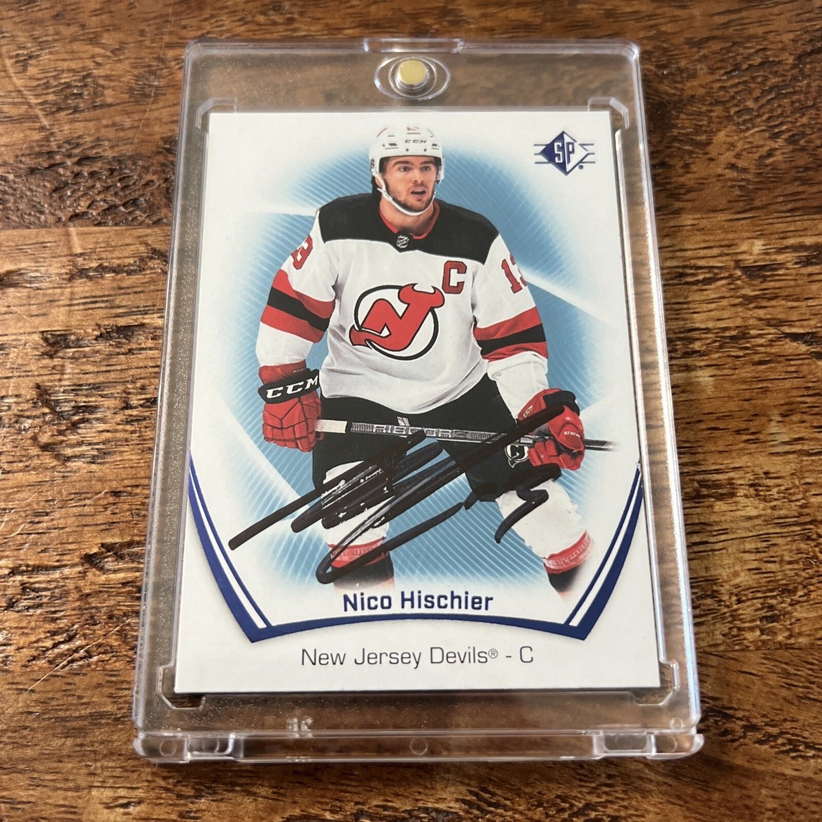 Nico Hischier IP Signed Upper Deck SP Card JSA Coa