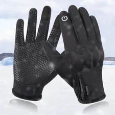 Winter Thermal Gloves Windproof Touchscreen Non-Slip for Running Cycling Driving