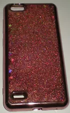 Hybrid Slip-On Moving Glitter case for ZTE Blade X Z965 Blade Force Warp 8, New