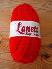 Lanett Superwash Yarn by Sandness Garn Orange 3718