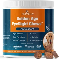 NOVEHA Eye Supplement for Dogs - Vision Support with Lutein + Vitamin C & Ast...