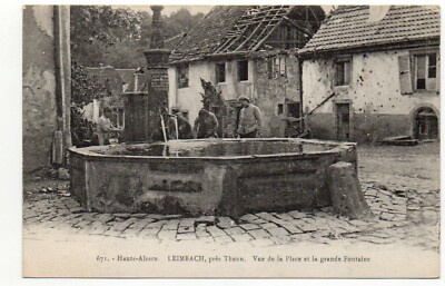LEIMBACH - Alsace - Upper Rhine - postcard 68 - the great fountain
