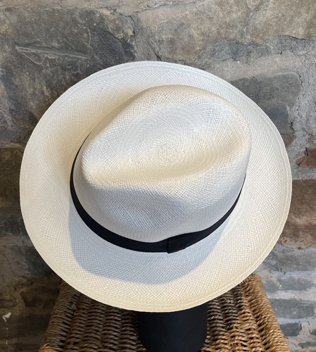 Cappello Panama Avvolgibile Originale Homero Ortega di Cuenca con Scatola da Viaggio in Legno di Balsa - Foto 3 di 6