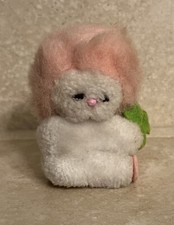 Vintage 1984 Dakin Nature Babies Pink Hair Frou Frou Clip On Huggie Plush Toy