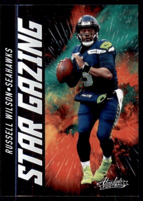 Russell Wilson 2021 Panini Absolute Star Gazing Insert Card #SG14