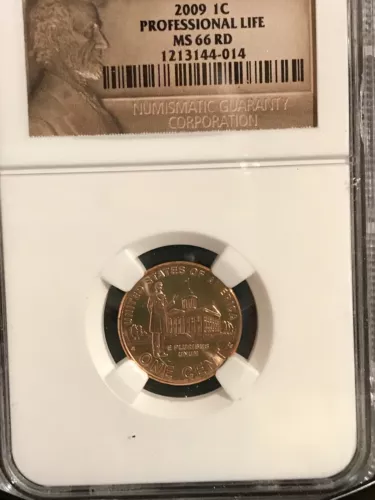 2009 1cent - Professional Life MS66 Rd NGC Certified - Lincoln Cent -014