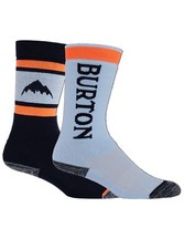 Burton Kids' Standard Weekend Midweight Socks 2 Pack , Ballad Blue, Medium L...