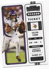 2022 PANINI PLAYOFF CONTENDERS DALVIN COOK #56 VIKINGS
