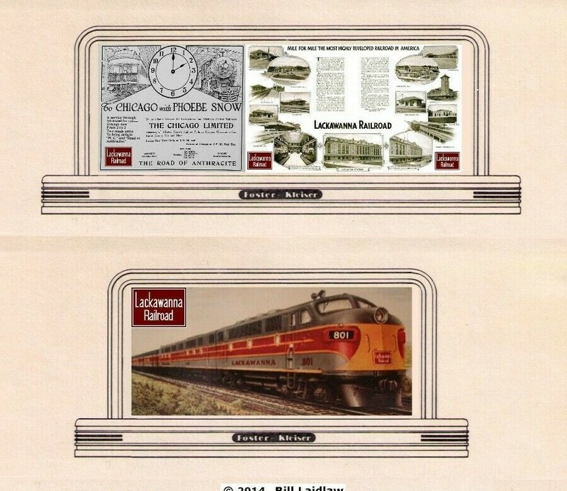 Railroad billboards for TT scale, LACKAWANNA set# 2, Phoebe Snow