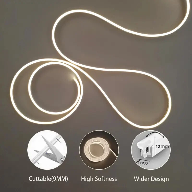 LED Strip Lights Flexible Neon Flex Rope Lights Indoor Decoration Lighting 5V - Image 3 of 4