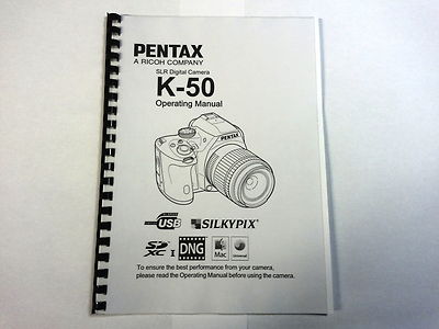 PENTAX K-50 PRINTED INSTRUCTION MANUAL USER GUIDE 299 PAGES A5 | eBay