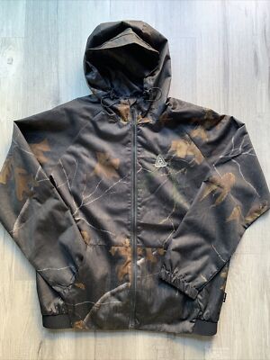 HUF Ntwrk light weight jacket realtree black men s M