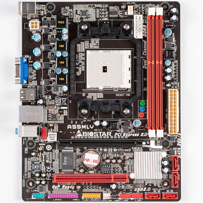 Biostar A55MLV FM1 MicroATX AMD APU A55 Motherboard DDR3 PCIe PCI SATA VGA USB