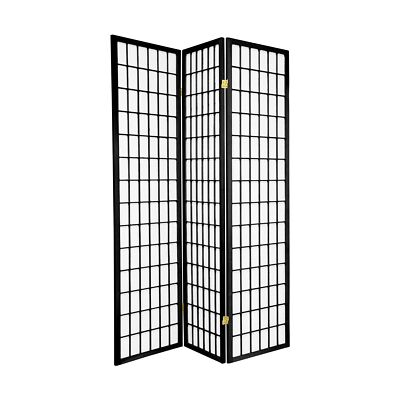 Oriental Furniture Paravento Shoji A 6 Pannelli In Noce | 3 Piedi Di Altezza | Stile Giapponese Con Carta Di Riso | Divisorio Per Ambienti - 3