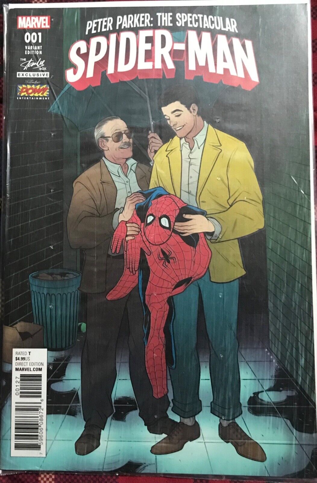 PETER PARKER SPECTACULAR SPIDER-MAN #1 Stan Lee Comic Box Exclusive 2017 VARIANT