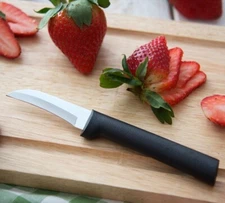 W200 Rada Cutlery Granny Paring Knife L/R hand USA made New sharp curved blade +