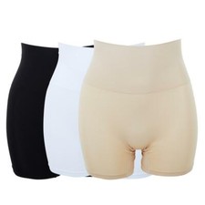 Yummie 3 Pack Seamless Shaping Shortie in Black Frappe White Size 1X to 2X
