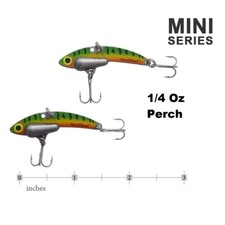 2 Mini Steel Shad 1 3/4" Blade Bait 1/4 Oz Fishing Lure Perch Steelshad
