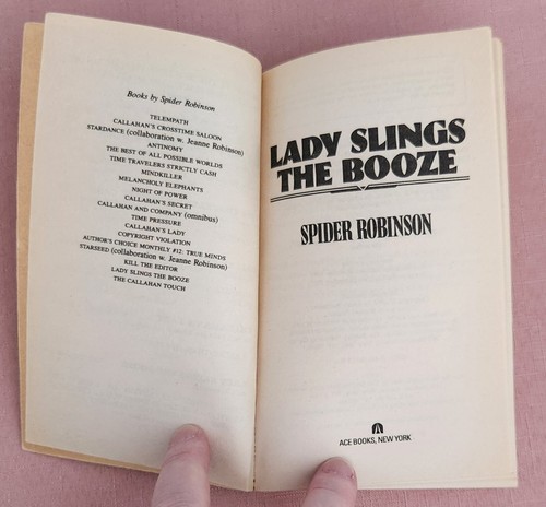 Lady Slings the Booze by  Spider Robinson, Paperback, 1993 - Picture 3 of 14