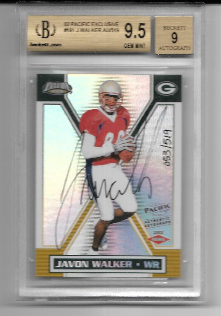Javon Walker Pacific Exclusive #191 Autographed