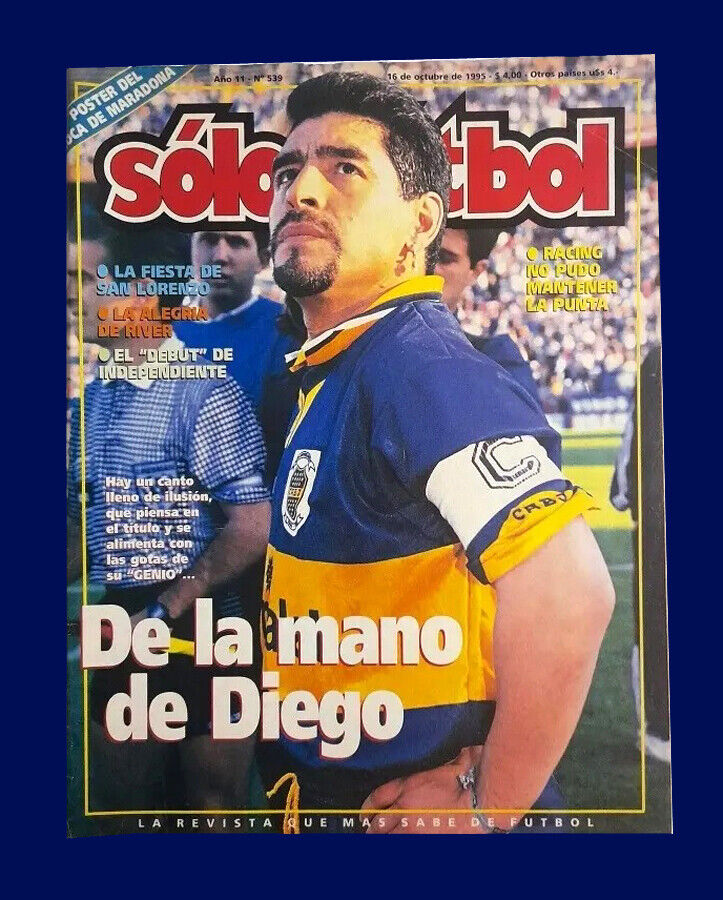 rare magazine voz de Boca Jrs Argentina N3 1981 Diego Maradona