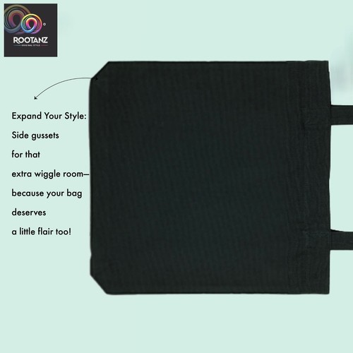 Tote Bag with Zip Canvas | Black or White Colour | Printed | Eco Bag - 2 for £20 - Picture 14 of 64