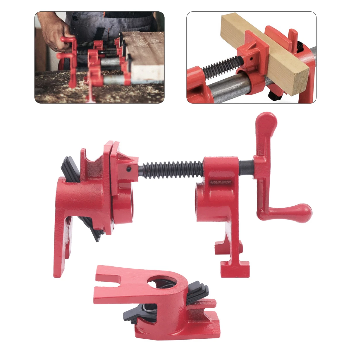 Bessey DeepReach Pipe Clamp Set 3/4, 46 OFF