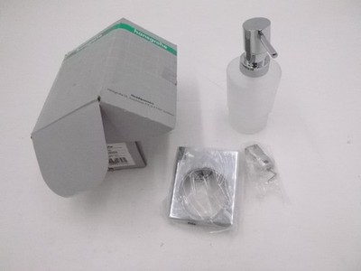 Hansgrohe AddStoris Wall Mount Liquid Soap Dispenser in Chrome 41745000