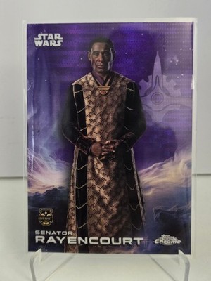 Topps 2025 Star Wars Chrome /  Purple Pulsar / 163 Senator Rayencourt