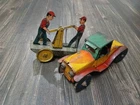 Vintage 1920s Marx Tin Litho Joy Ride Coupe & Railway Handcar Toy Lot REPAIR