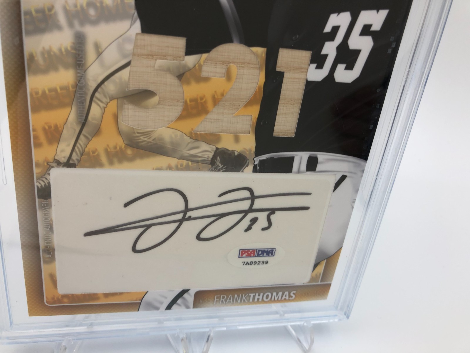 FRANK THOMAS BAT AUTO RARE/5 Card 2016 THE BAR GOLD Edition PSA BECKETT 9.5 10 view 9