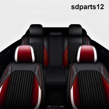 Nissan Qashqai Juke Sitzbezüge Komplett-Set PU Leder Schwarz Rot Weiß