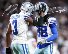 CD Lamb / George Pickens Auto 8x10 Signed Photo Dallas Cowboys Reprint TD