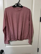 Patagonia Glorya Twist Long Sleeve Top Size Large Color Rosehip NWOT