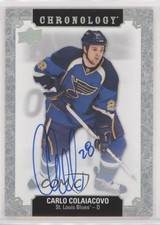 2018-19 Upper Deck Chronology Franchise History Carlo Colaiacovo Auto 00b6