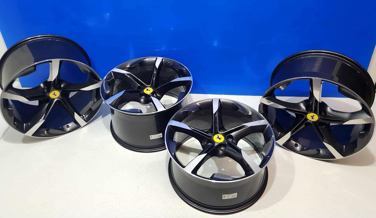 20" FERRARI 488 Factory OEM Wheels Rims GENUINE TWO TONED  FORGED STRADALE