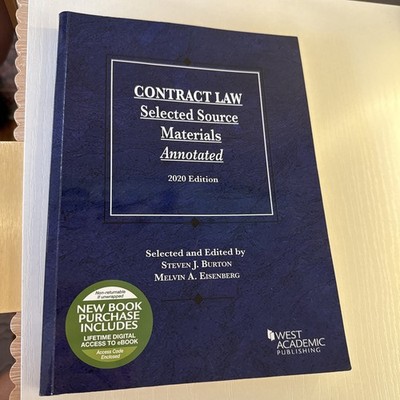 Contract Law Restatements Selected Source Materials Annotated (2020 Ed) 