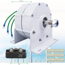 3000W Alternative Motor 3Phase Dauermagnet-Generator 12V 48V Wechselstrom